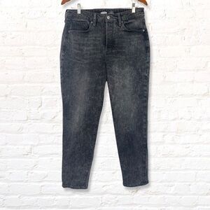 Old Navy High-Rise O.G. Straight Leg Jeans Black Size 12 Secret-Slim Pockets